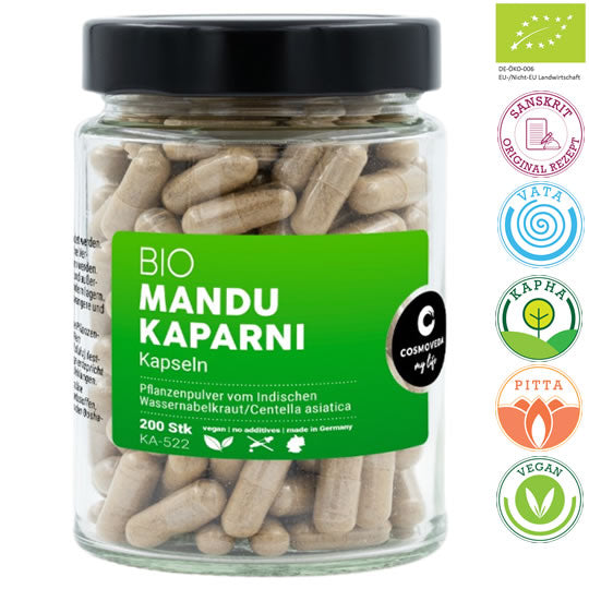 Mandukaparni Kapseln und Churna Pflanzenpulver, Bio | Vitamine & Nahrungsergänzungsmittel | Cosmoveda