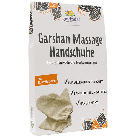 Garshan Massage Handschuhe für die ayurvedische Trockenmassage