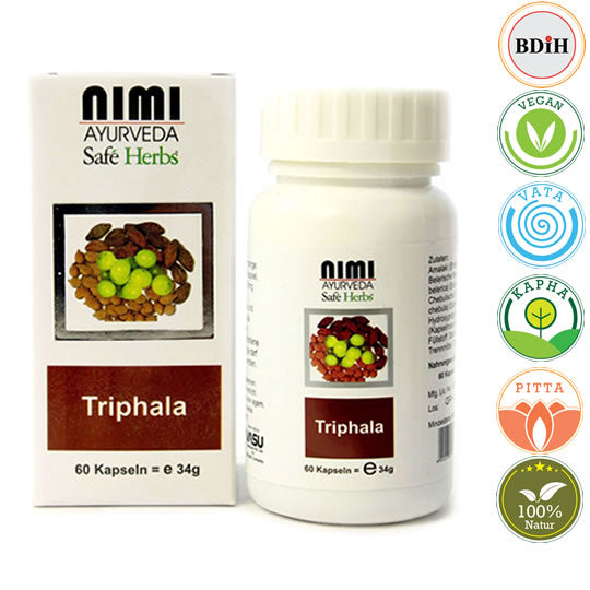 Triphala Kapseln geprüft BDIH im Ayurveda Paradies