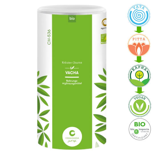 Vacha Churna Gewürzpulver Bio, 500gr Dose | Ayurveda Churna | Cosmoveda