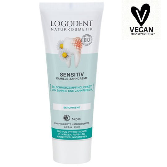LOGONA Bio Zahncreme Sensitiv Kamille, 75ml | Logodent