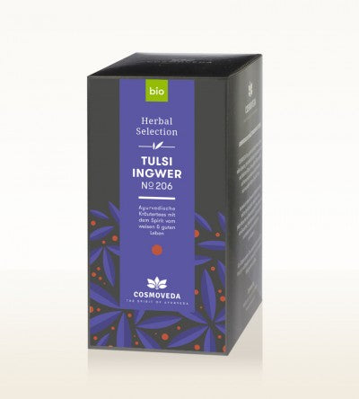 Cosmoveda Bio Tee Tulsi Ingwer No. 206, 25 x 1,8g