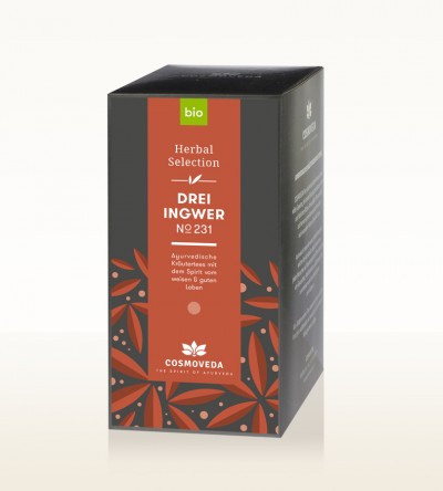 Cosmoveda Bio Tee Drei Ingwer No. 231, 25 x 1,8g
