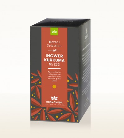 Cosmoveda Bio Tee Ingwer Kurkuma No. 233, 25 x 1,8g
