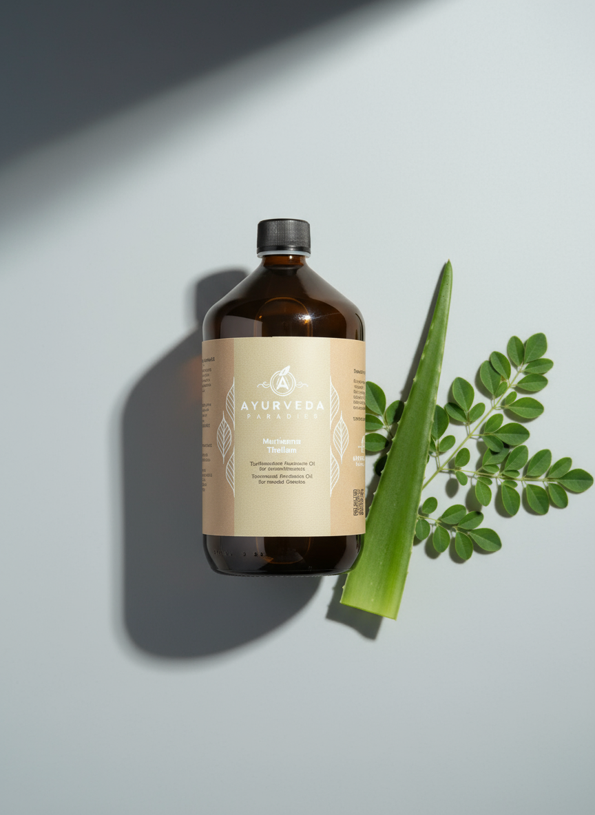 Premium Murivenna Ayurveda Massageöl 100 ml, 200 ml, 500 ml und 1000 ml Glasflaschen