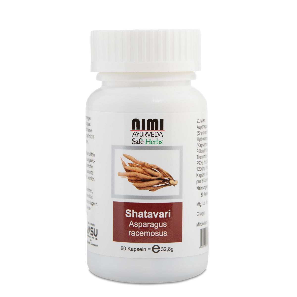 Capsules Shatavari végétaliennes. 60 gélules