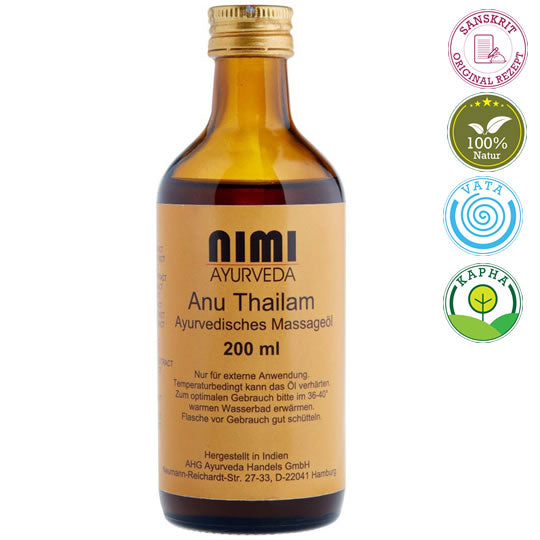 Arimedadi Thailam, Kopföl, Mundöl, 200ml | Ayurveda Öle | Nimi