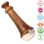 Original Ayurveda Kansa face/head massage stick, coarse or fine, handmade (Ayurveda paradise)