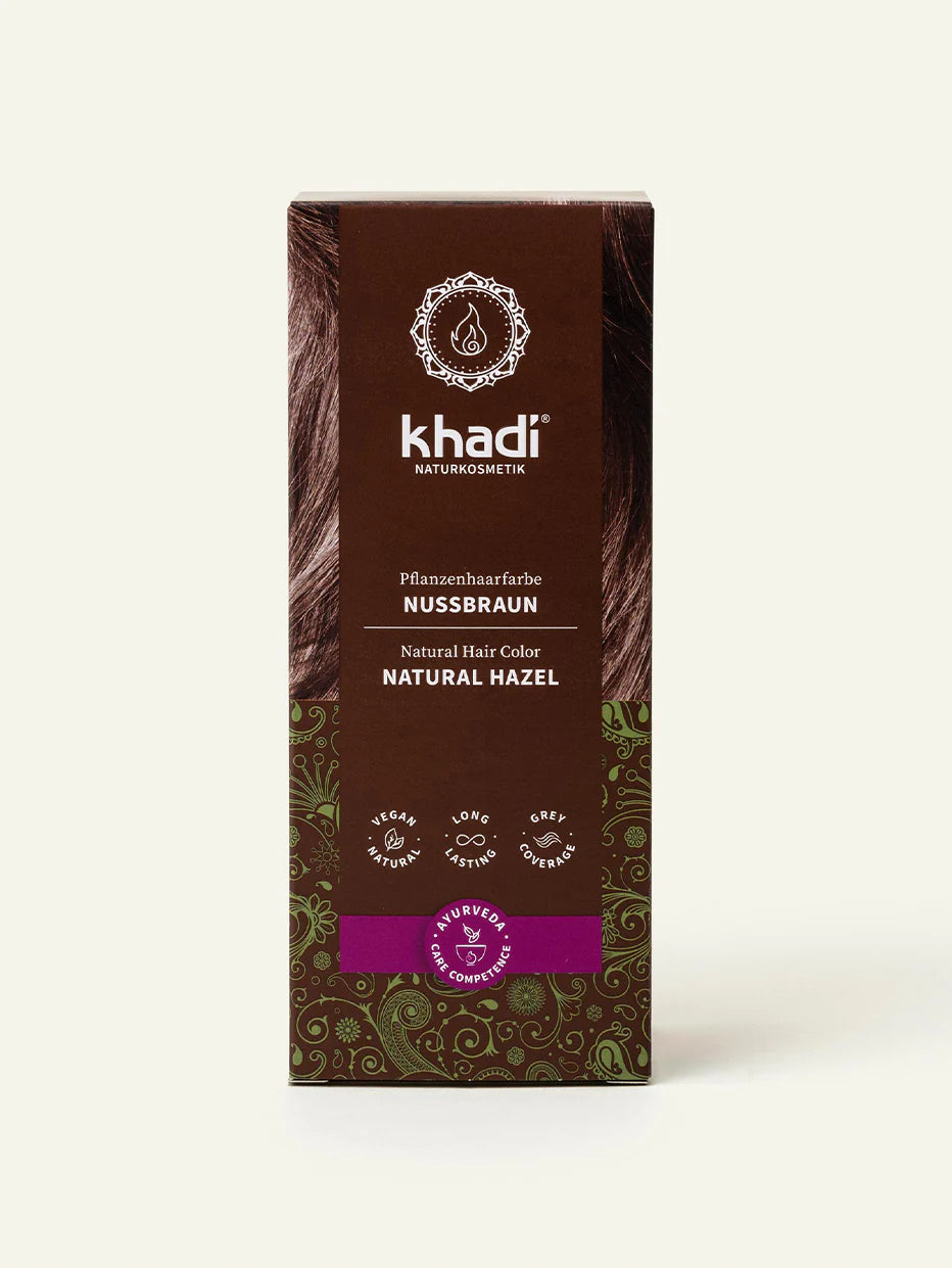 Khadi Pflanzenhaarfarbe Nussbraun, 100gr