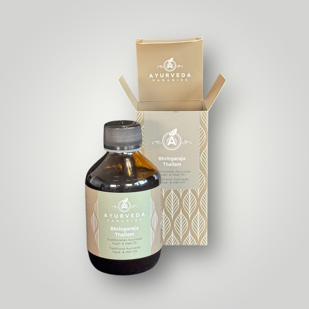 Ayurveda Paradies Bhringaraja Thailam 100 ml, 200 ml Glasflaschen