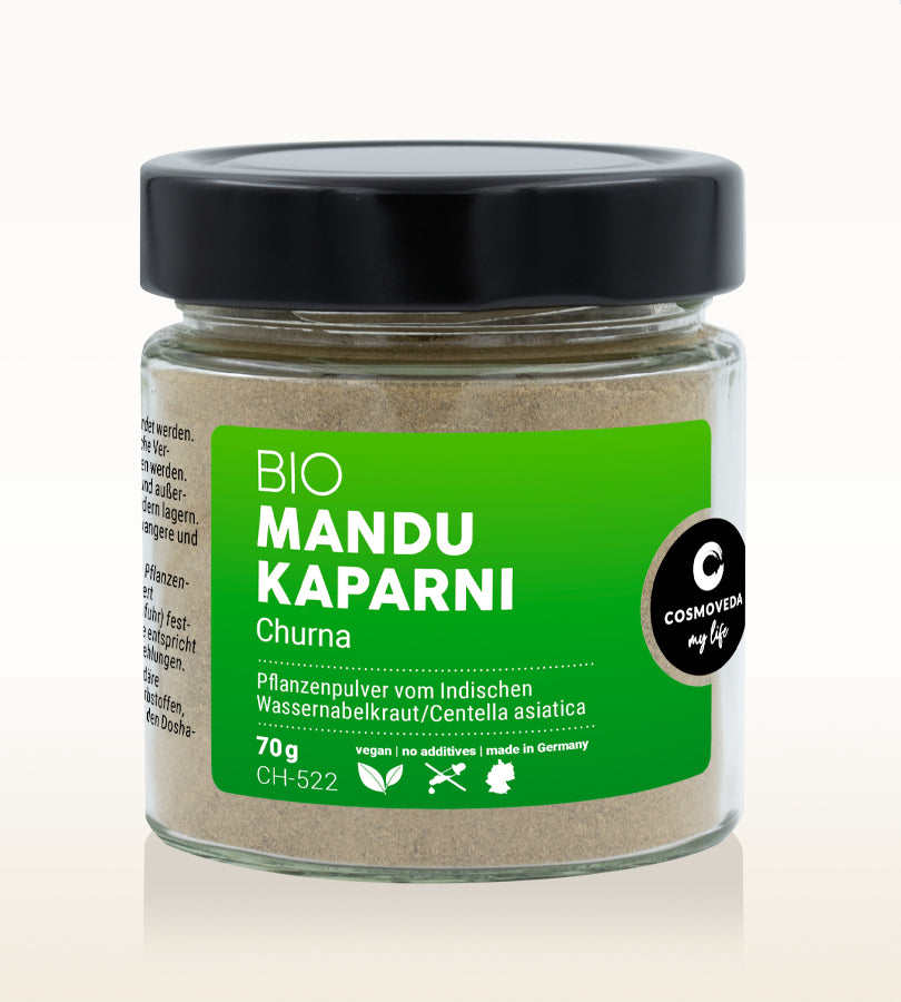Gélules de Mandukaparni et poudre de plante churna, bio
