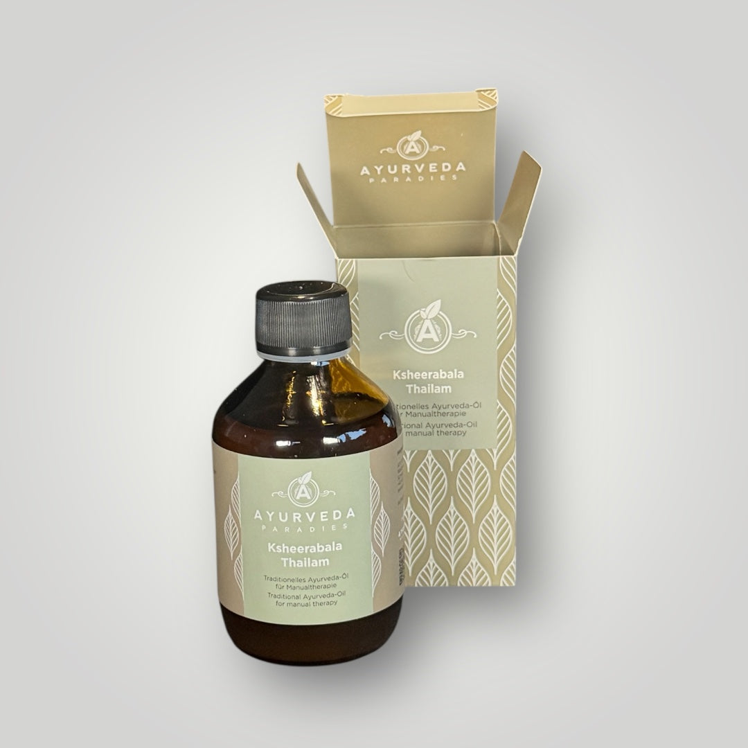 Ksheerabala Thailam premium, bouteilles en verre 2DL et 1 litre