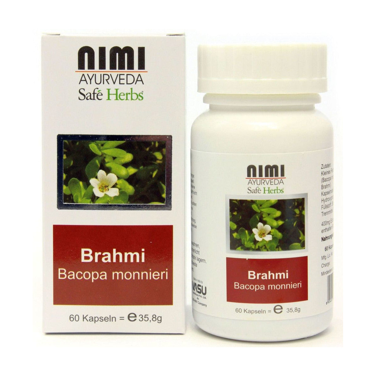 Nimi Brahmi vegetarische Kapseln, 60 Kapseln