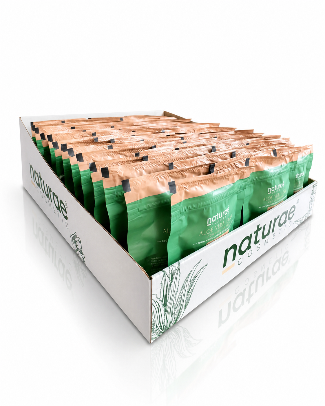 Naturae Cosmetics Aloe Vera 100%, Display mit 60 Würfel Klein (480 Anwendungen)