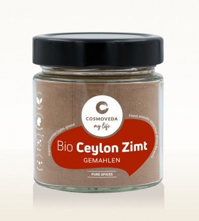 Cosmoveda Zimt Bio Ceylon gemahlen im Glas, 80g