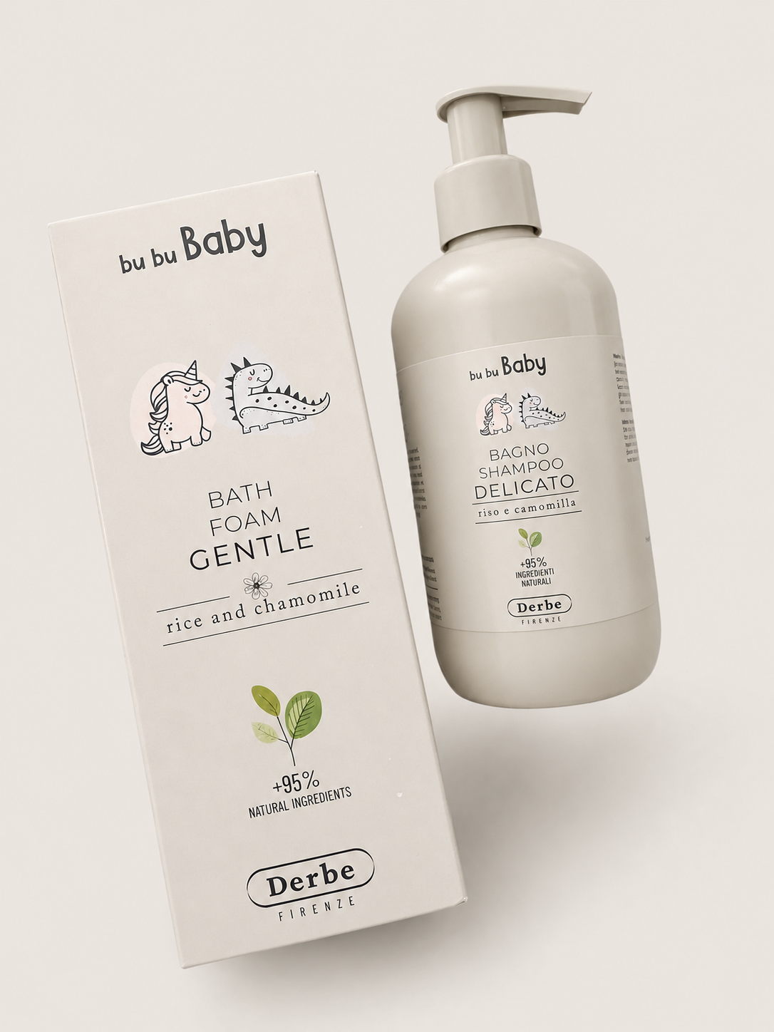 DERBE Bu Bu Baby - Sanftes Shampoo Bad - Bagno Shampoo Delicato, 250 ml