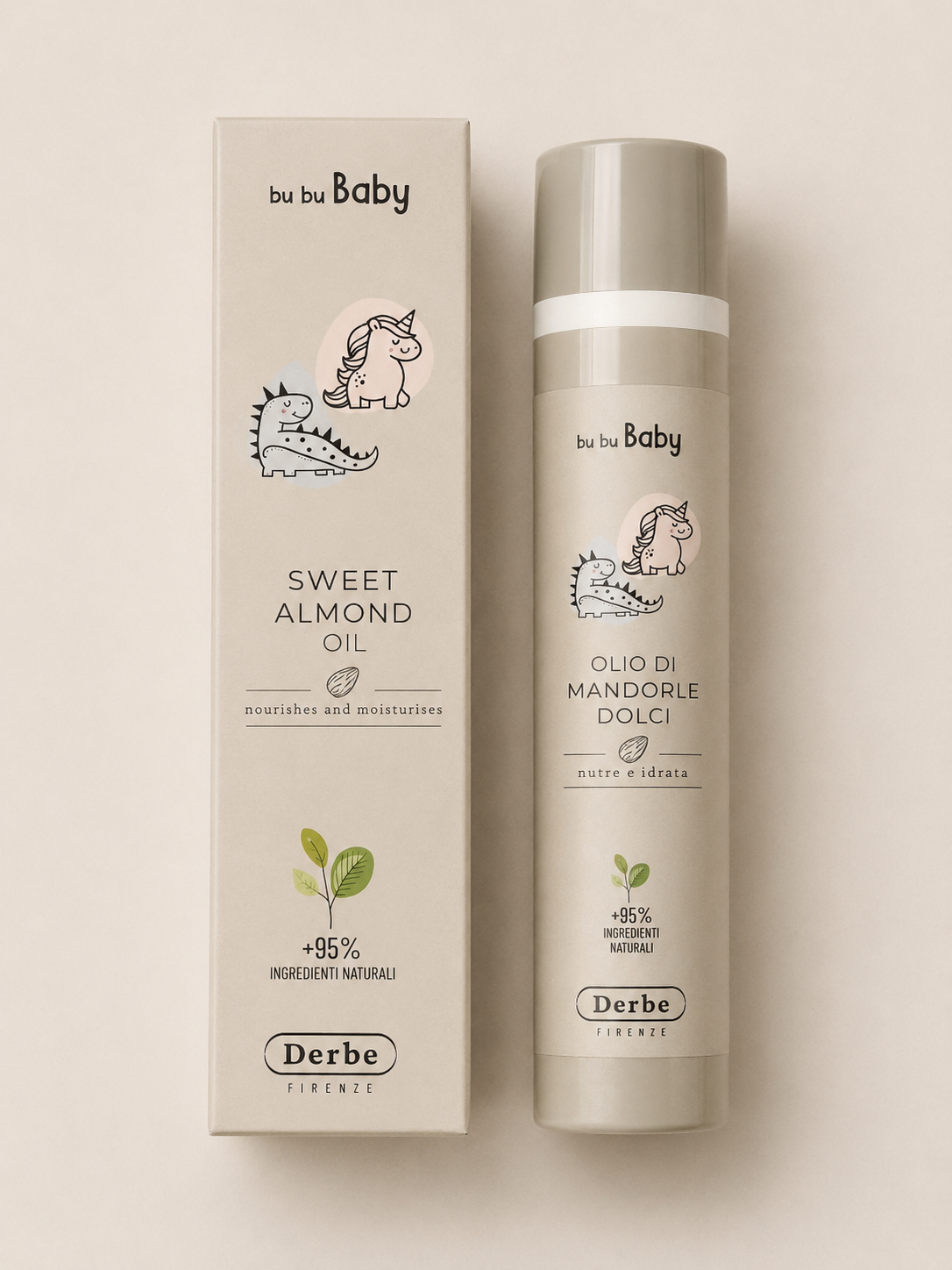 DERBE Bu Bu Baby - Süssmandel Öl - Olio Di Mandorle Dolci, 100 ml