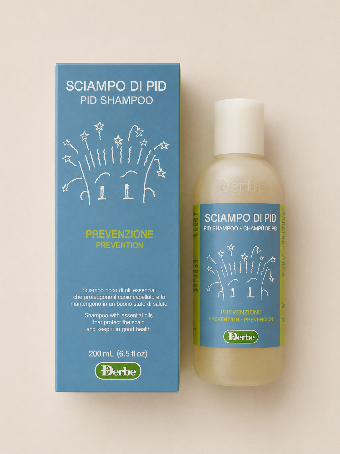 DERBE PID-Shampoo - Vorbeugende Haarpflege gegen Kopfläuse, 200 ml