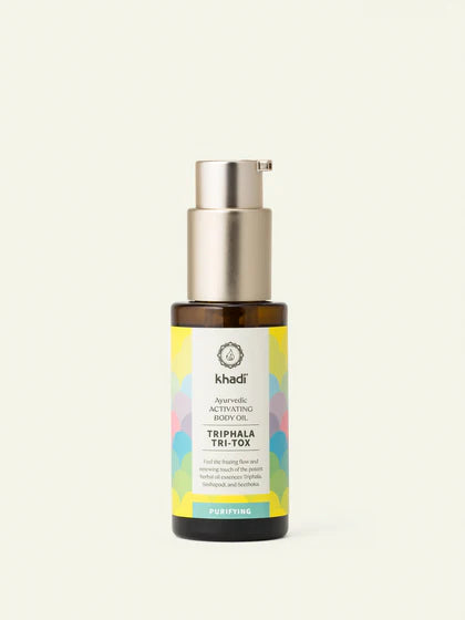 Khadi Triphala TRI-TOX - Aktivierendes ayurvedisches Körperöl, 50 ml