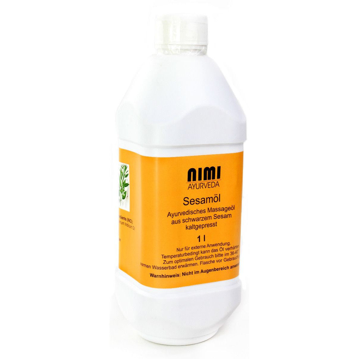 Nimi Ayurveda Sesamöl schwarz kaltgepresst, 1000 ml