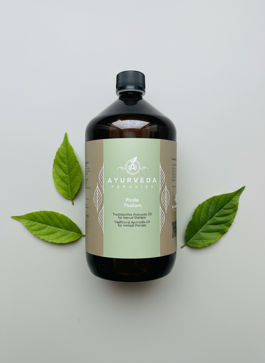 Ayurveda Paradies Pinda Thailam 200 ml, 500 ml und 1000 ml Glasflaschen