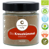 Cumin seeds whole and ground, organic 90-80gr