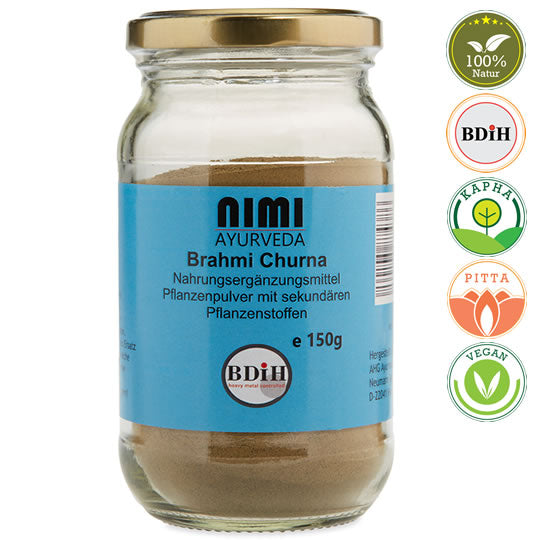 Brahmi Churna Premium, 75gr Glas | Ayurveda Churna | Nimi