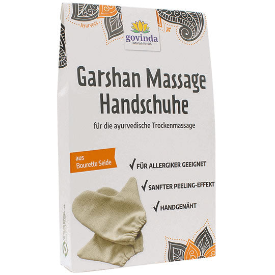 Garshan Massage-Seidenhandschuhe Bourette fein, 1 Paar | Körperpflege | Govinda