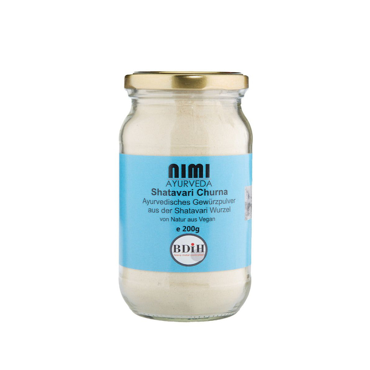 Nimi Shatavari Churna, 100g, 200g Glas, 1000g Beutel