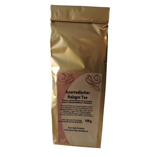 Ayurveda Premium Gold Tee «Halsgut», 100gr - Ayurveda Paradies Schweiz