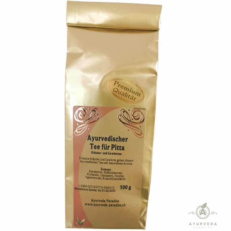 «Kräutertee für Pitta» Ayurveda Premium Gold Tee, 100g Beutel | Ayurveda Tee | Ayurveda Paradies Schweiz