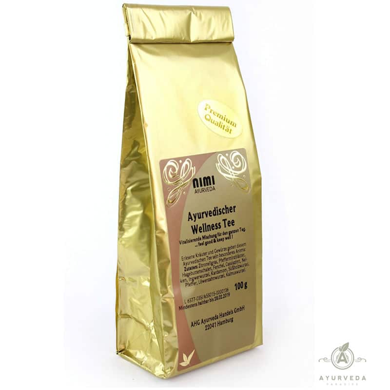 «Wellness» Tee Ayurveda Premium Gold Tee, 100gr Beutel | Ayurveda Tee | Ayurveda Paradies Schweiz