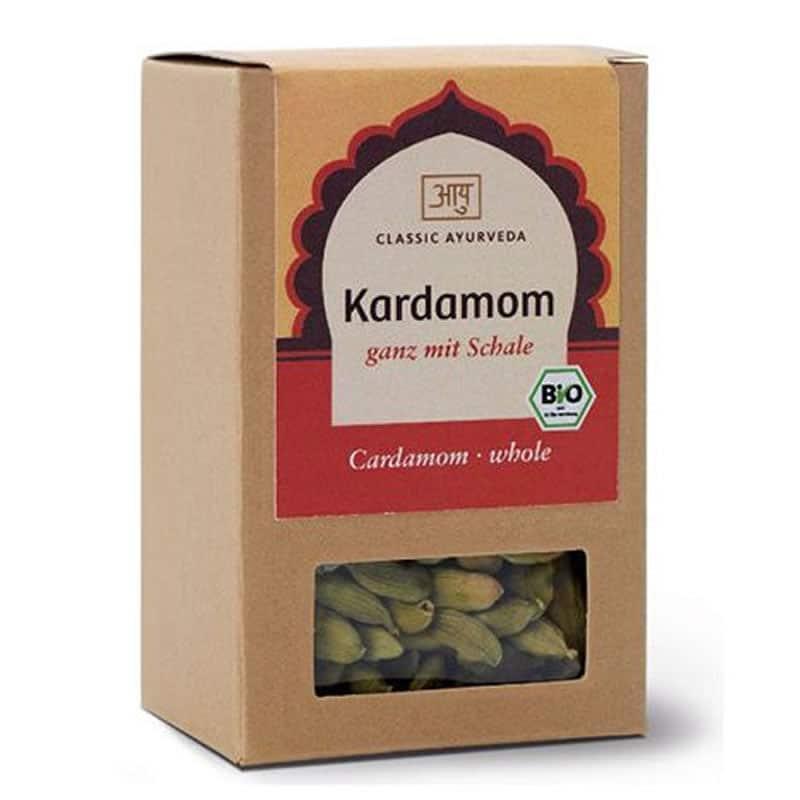 Kardamom ganz mit Schale, Bio 50g | Ayurveda Gewürze | Classic Ayurveda
