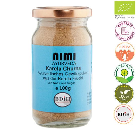 Karela Churna Premium, 100g Glas | Ayurveda Churna | Nimi