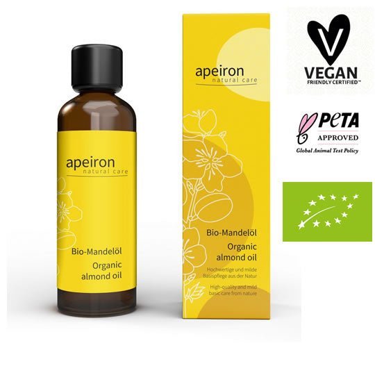 Bio Kosmetik Mandelöl von Apeiron, 75ml | Körperöle | Apeiron
