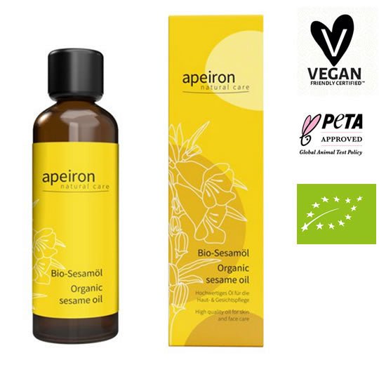 Bio Sesamöl für das Gesicht von Apeiron (Natur Kosmetik), 75ml | Körperöle | Apeiron