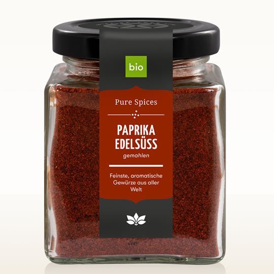 Paprika Edelsüss & Scharf, Glas, Bio 100gr | Cosmoveda
