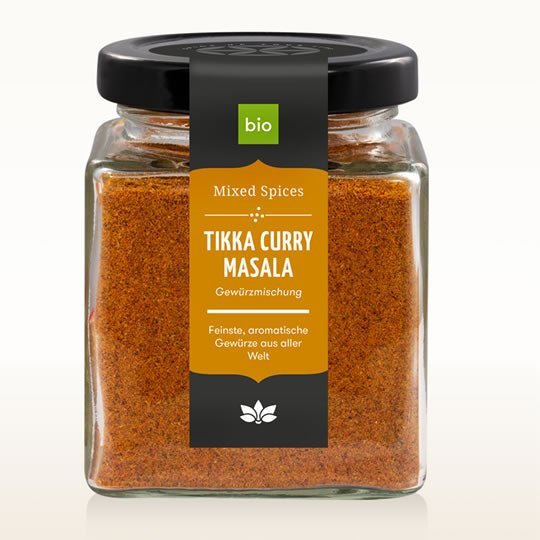 Tikka Curry Masala im Glas, Bio 80g | Kräuter & Gewürze | Cosmoveda