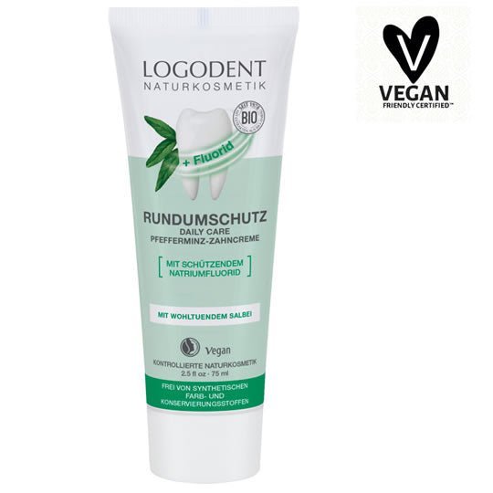 LOGONA Bio Zahncreme Rundumschutz Pfefferminz, 75ml | Logodent