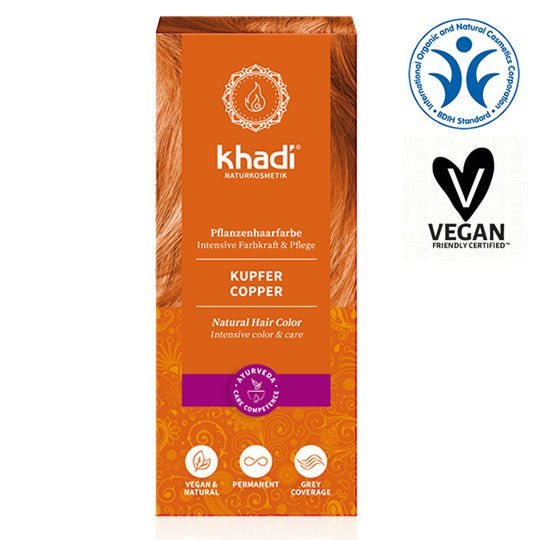 Pflanzenhaarfarbe Kupfer, 100gr | Haarfärbemittel | Khadi Natural